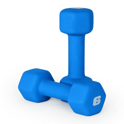 Azure 6 lb Neoprene Dumbbell Weight Set