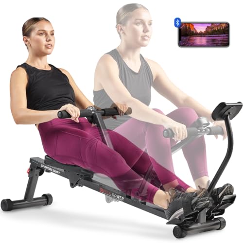 Compact Adjustable Rowing Machine with Bluetooth App