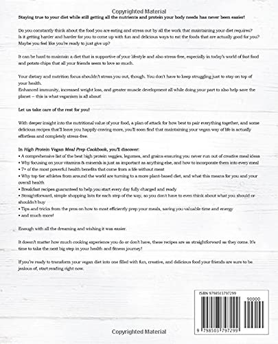 Easy Vegan Protein Meal Prep Cookbook for Weight Loss