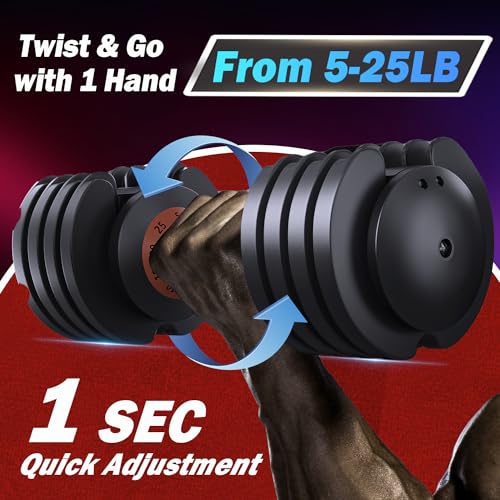 5-in-1 Adjustable Dumbbell Set for Full Body Workouts