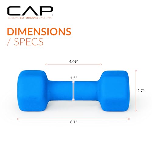Azure 6 lb Neoprene Dumbbell Weight Set