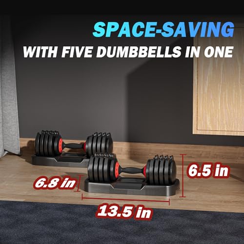 5-in-1 Adjustable Dumbbell Set for Full Body Workouts