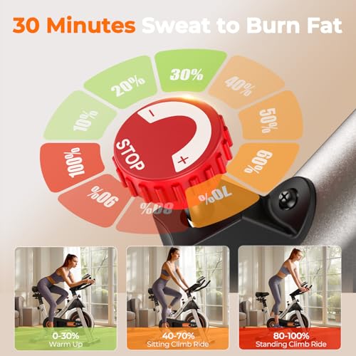 YOSUDA 2023 Indoor Cycling Bike with Ipad Mount
