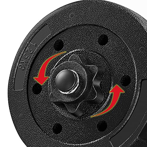 Adjustable 44 LB Dumbbell Set for Home Fitness