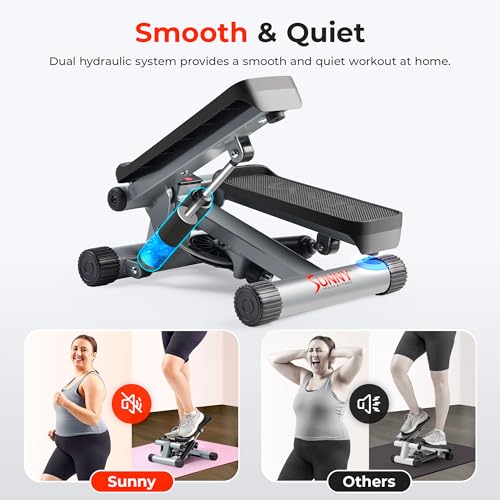 Sunny Health Mini Stepper with Resistance Bands