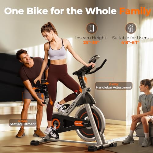 YOSUDA 2023 Indoor Cycling Bike with Ipad Mount