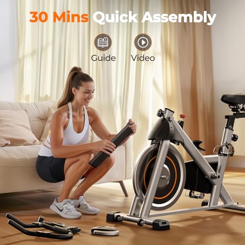 YOSUDA 2023 Indoor Cycling Bike with Ipad Mount