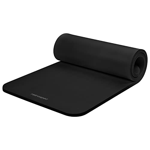 Non-Slip 1" Thick Yoga Mat with Strap