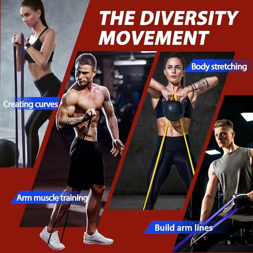 LEEKEY Resistance Bands Set for Effective Workouts