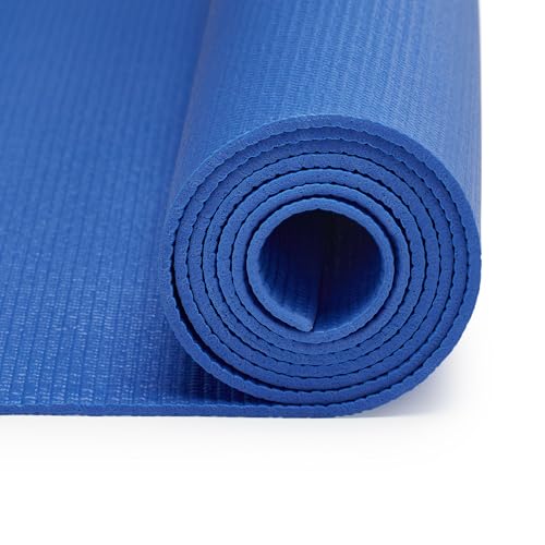 Blue Yoga Mat by Sunny Health and Fitness