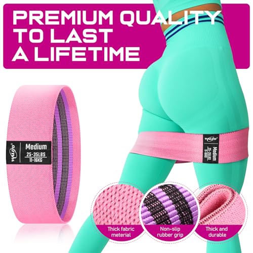 WALITO Fabric Resistance Bands for Legs and Butt