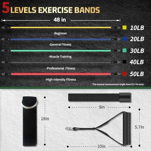 VEICK Resistance Bands for Home Workouts