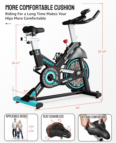 Adjustable Resistance Indoor Exercise Bike with LCD