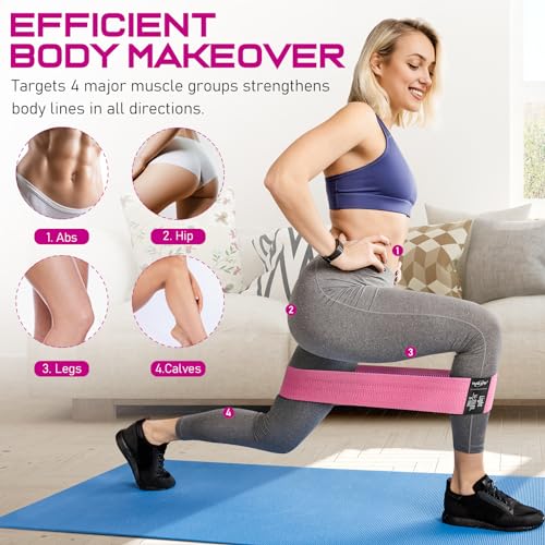 WALITO Fabric Resistance Bands for Legs and Butt