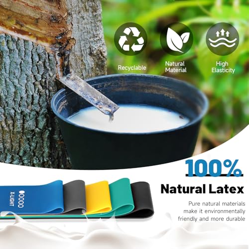 Multicolor Resistance Loop Bands for Fitness