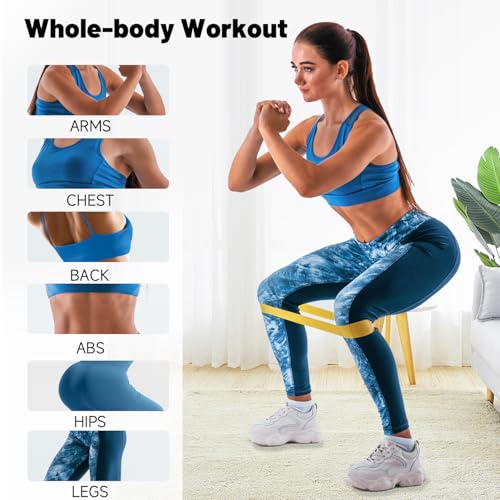 Multicolor Resistance Loop Bands for Fitness