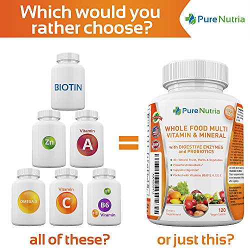 Whole Food Multivitamin with Probiotics for Adults