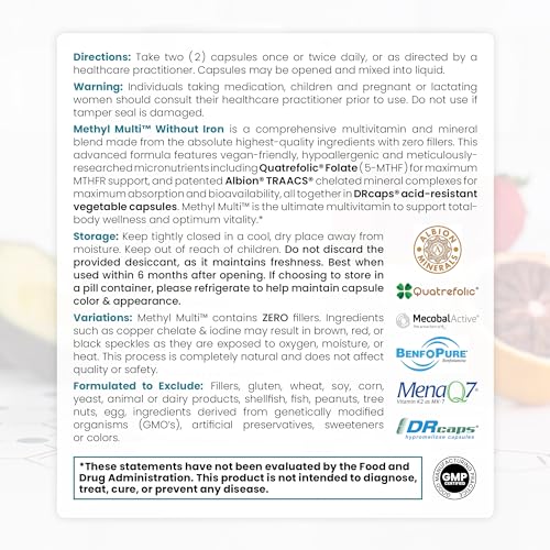 Methyl Multi Vegan Capsules for Energy & Vitality