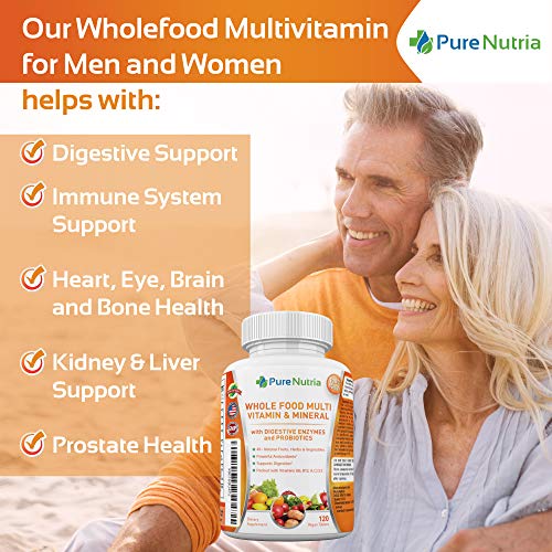 Whole Food Multivitamin with Probiotics for Adults
