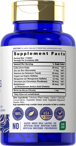 Carlyle Full Spectrum Trace Minerals - 200 Tablets