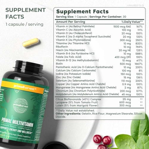 Primal Harvest Multivitamins for Optimal Weight Loss