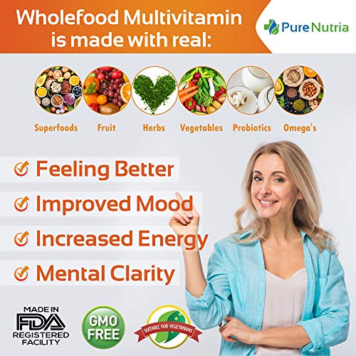 Whole Food Multivitamin with Probiotics for Adults