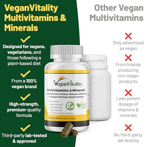 High Strength Vegan Multivitamins for Men & Women
