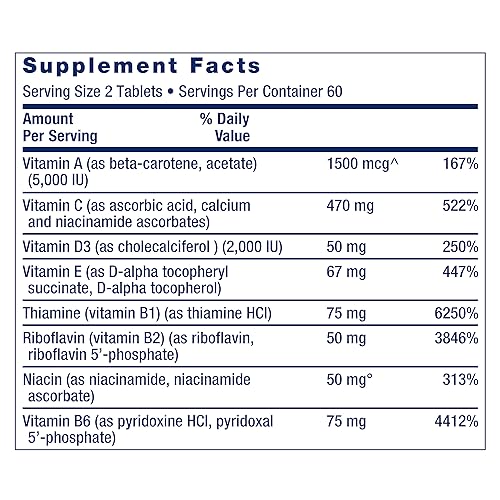 High Potency Two-Per-Day Multivitamin Supplement