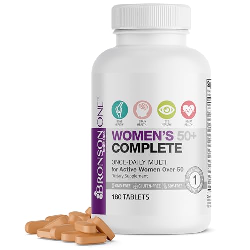 Bronson ONE Daily Women's 50+ Multivitamin, 180 Tablets