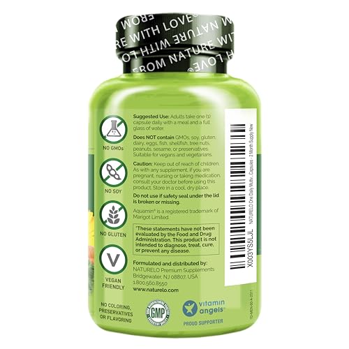 NATURELO Multivitamin for Men's Energy & Health