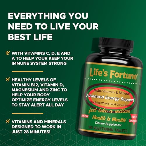 Life's Fortune All-Natural Multivitamin Energy Tablets