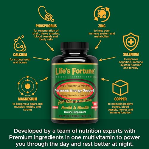 Life's Fortune All-Natural Multivitamin Energy Tablets
