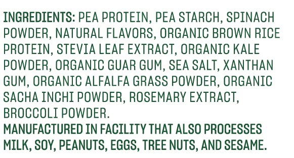 Vanilla Plant-Based Protein Powder with Greens