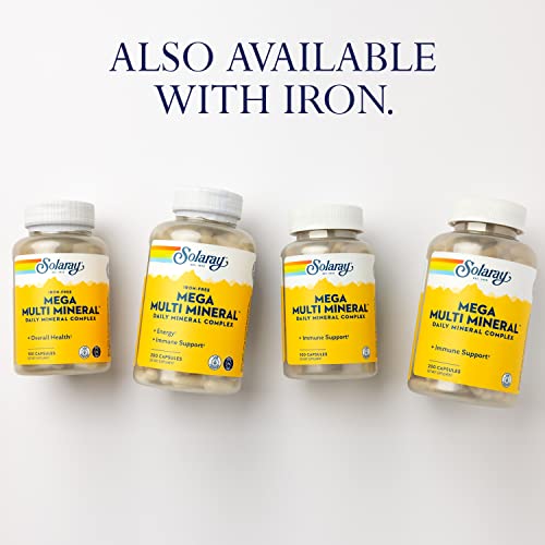 Solaray Mega Multi Mineral No Iron Capsules