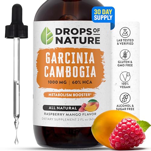 Garcinia Cambogia Liquid Appetite Suppressant - Raspberry Mango