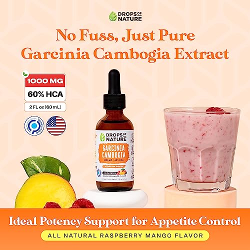 Garcinia Cambogia Liquid Appetite Suppressant - Raspberry Mango