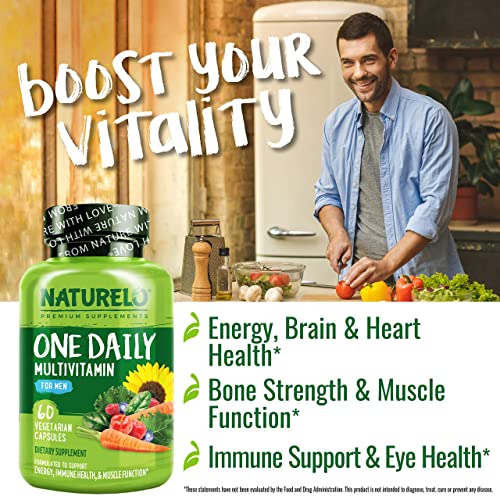 NATURELO Multivitamin for Men's Energy & Health