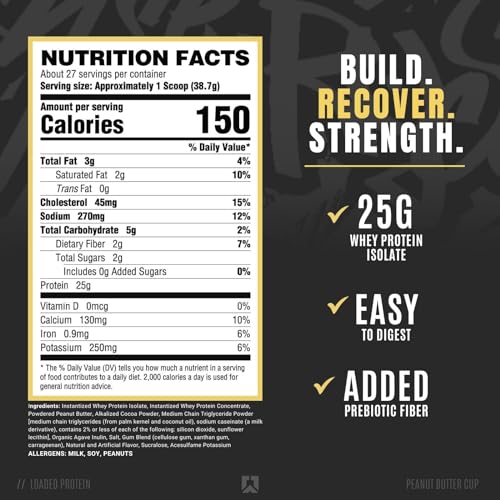 Ryse Loaded Protein Powder - Peanut Butter Cup
