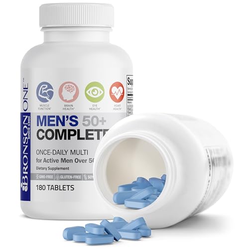 Bronson ONE Daily Men's Multivitamin 50+, 180 Tablets