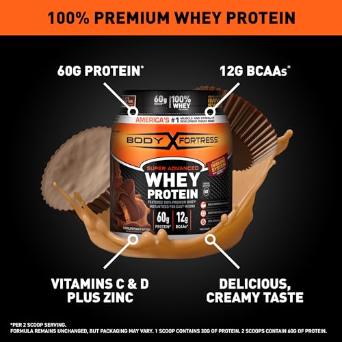 Body Fortress Advanced Whey Protein, Chocolate Peanut Butter