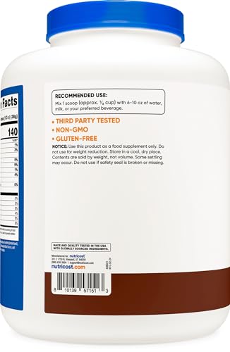 Nutricost 5LB Milk Chocolate Whey Protein Isolate