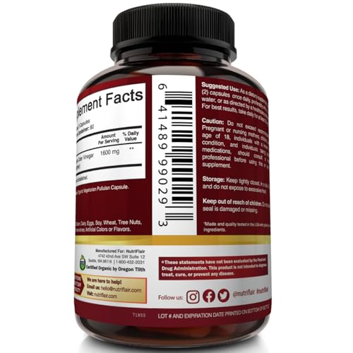 Vegan Apple Cider Vinegar Capsules for Weight Loss