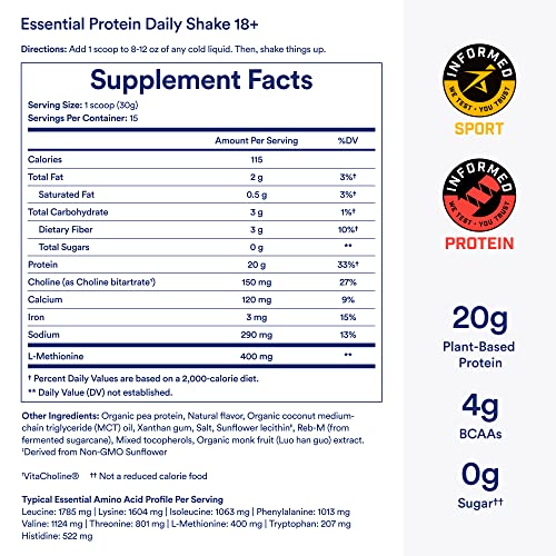 Ritual Vegan Protein Powder: 20g Plant-Based Goodness
