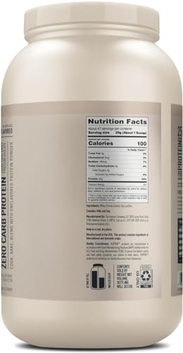 Isopure Unflavored Whey Isolate Protein, 25g
