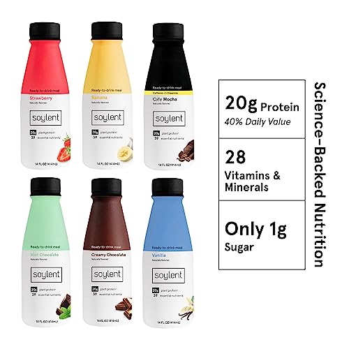 Soylent Vegan Protein Meal Replacement Sampler Pack