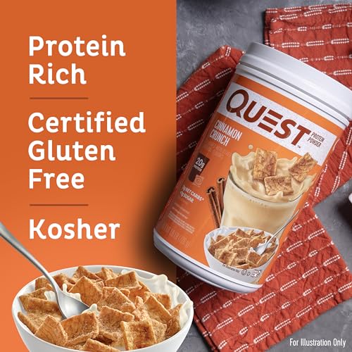 Quest Cinnamon Crunch Protein Powder - Low Carb Boost
