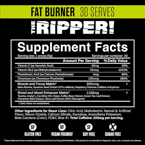 JNX SPORTS The Ripper Thermogenic Fat Burner