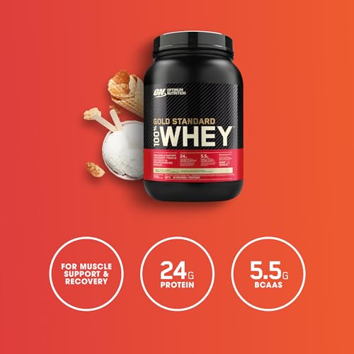 Gold Standard Whey Protein Powder - Vanilla, 2 lb