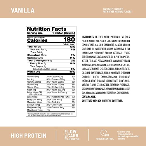 SlimFast Vanilla Protein Shake - 20g Per Serving
