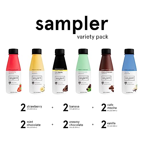 Soylent Vegan Protein Meal Replacement Sampler Pack